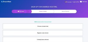 Choose your free domain name plus free domain privacy that comes with all DreamHost annual plans
