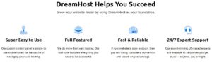 DreamHost offers the best WordPress website hosting plan for beginners to make money with affiliate marketing.