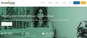 Monetize your digital content with the Affiliate Network ShareASale