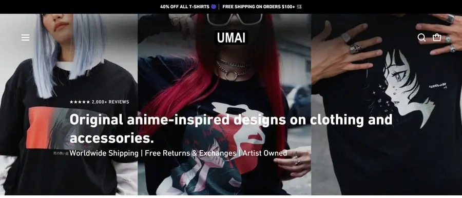 Low-cost print-on-demand startup real case study: UMAI Clothing’s rise on its own site, using Printful to handle inventory and fulfilment in their anime-inspired streetwear brand.