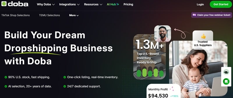Doba Dropshipping Supplier