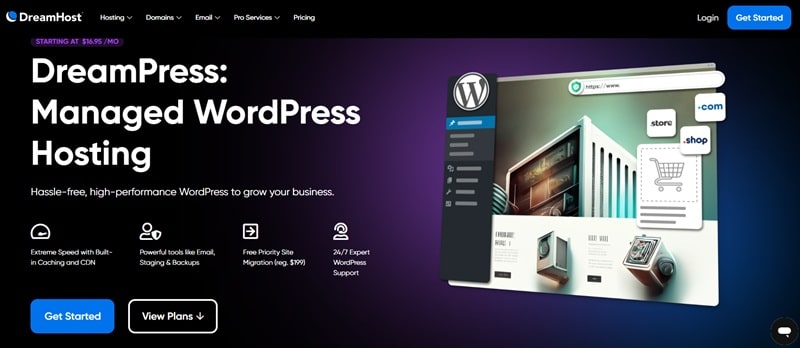 DreamHost Business Email is free on all Managed WordPress Hosting plans