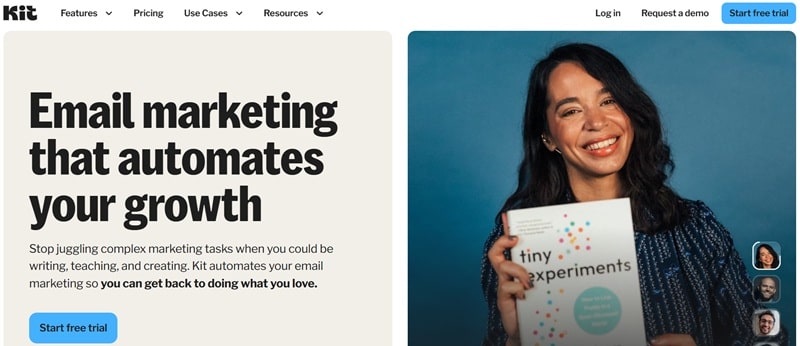 Kit, formerly ConvertKit, is a great tool for email marketing to grow online