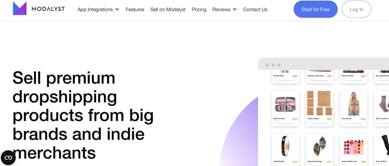 Modalyst is a dropshipping supplier to sell premium products from both indie and big brands