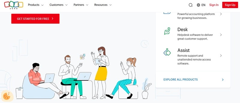 Zoho Mail offers free business email accounts, which makes Zoho one of the best email service providers for small businesses